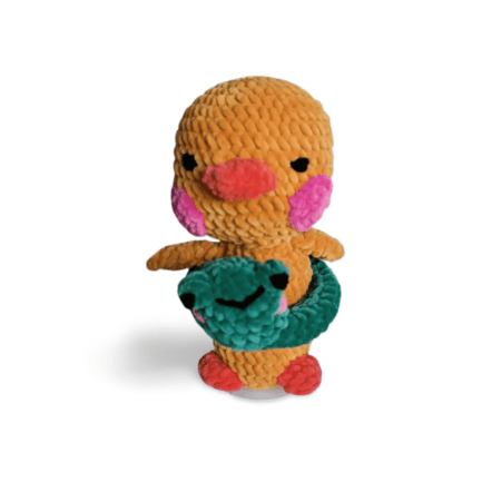 Canard en crochet avec bouée grenouille – Image 7