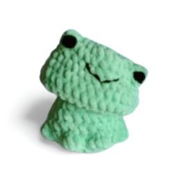 Grenouille Pop-it en crochet – Tête qui se lève